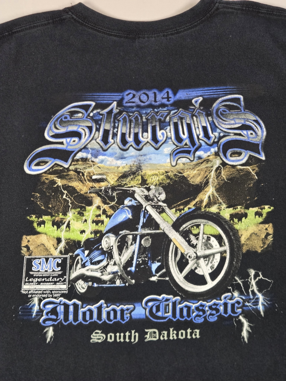 2014 Sturgis Motor Classic South Dakota Harley Graphic Tee L
